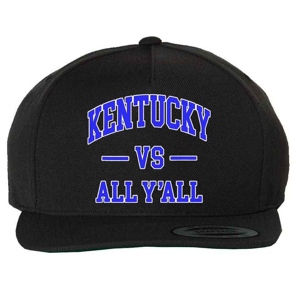 Kentucky vs All Y'all Throwback Design football Wool Snapback Cap