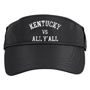 Kentucky Vs All YAll Throwback Design Weathered Adult Drive Performance Visor