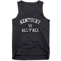 Kentucky Vs All YAll Throwback Design Weathered Tank Top