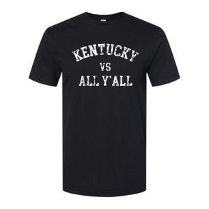 Kentucky Vs All YAll Throwback Design Weathered Softstyle CVC T-Shirt