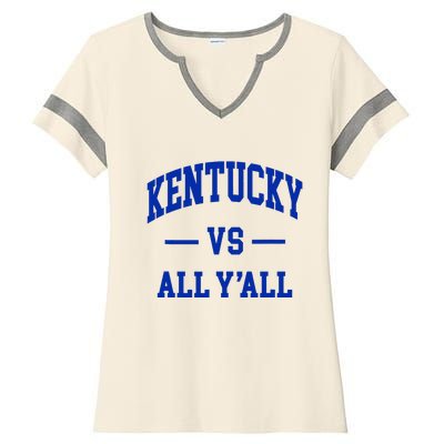 Kentucky Vs All YAll Ladies Halftime Notch Neck Tee