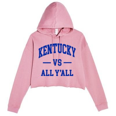 Kentucky Vs All YAll Crop Fleece Hoodie