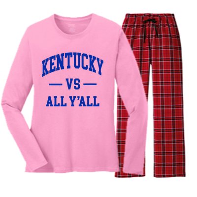 Kentucky Vs All YAll Women's Long Sleeve Flannel Pajama Set 