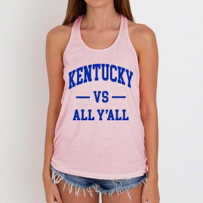 Kentucky Vs All YAll Women's Knotted Racerback Tank