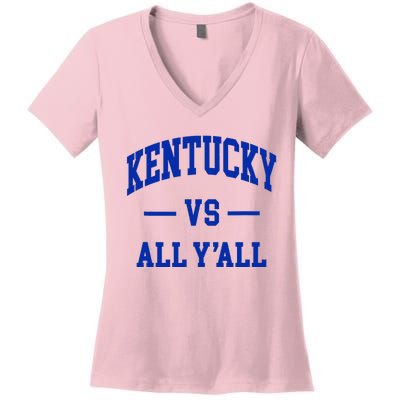 Kentucky Vs All YAll Women's V-Neck T-Shirt