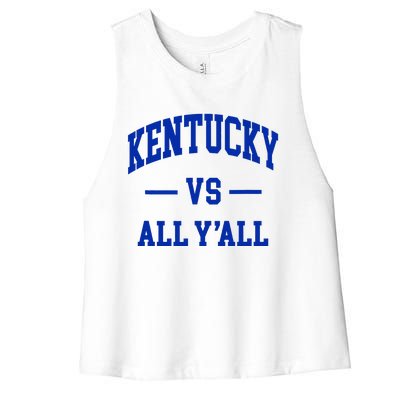 Kentucky Vs All YAll Women's Racerback Cropped Tank