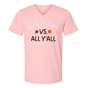 Kentucky Vs. All YAll Football Basketball V-Neck T-Shirt