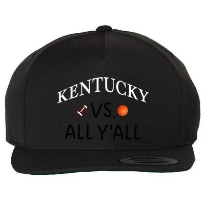 Kentucky Vs. All YAll Football Basketball Wool Snapback Cap