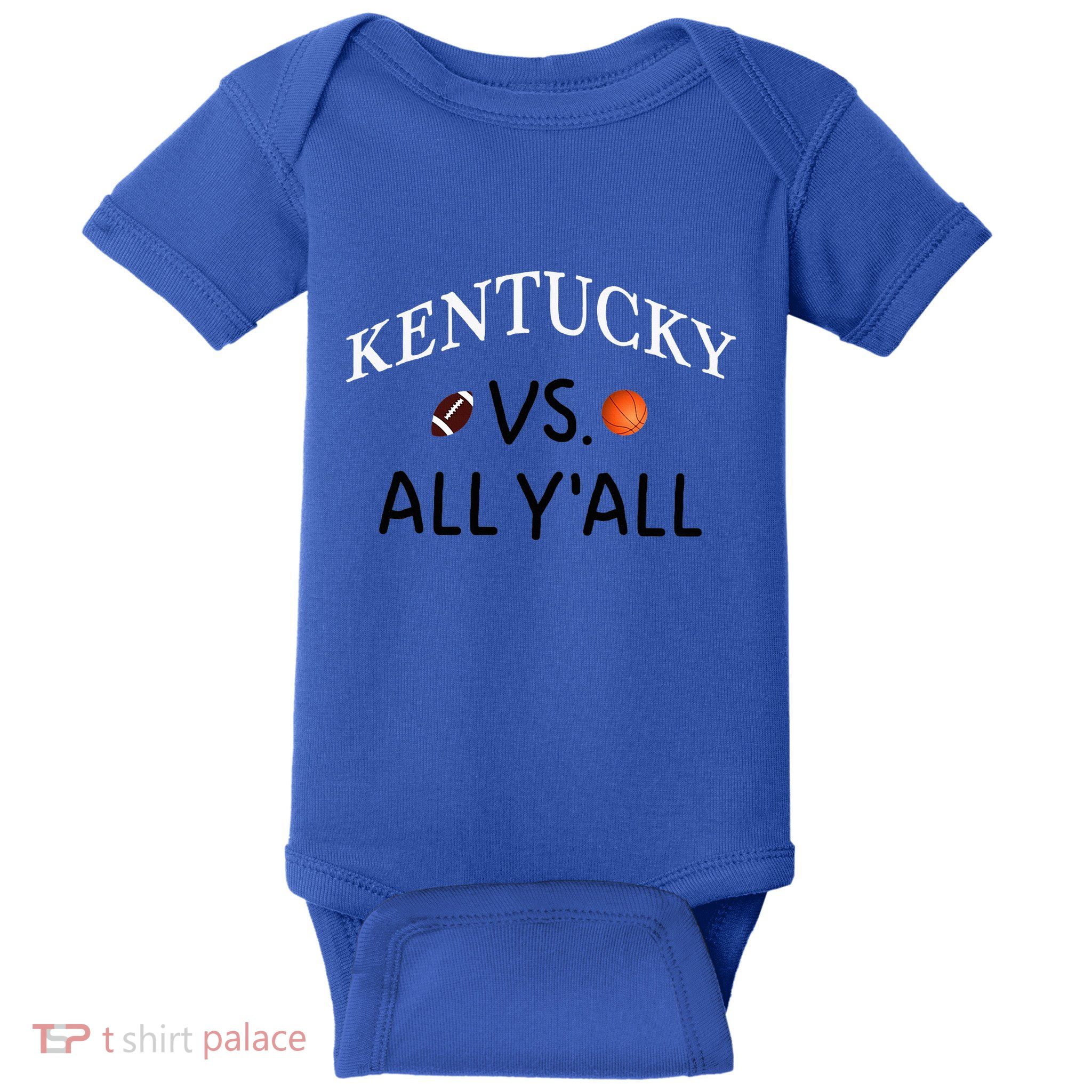 Kentucky Vs. All YAll Football Basketball Baby Bodysuit