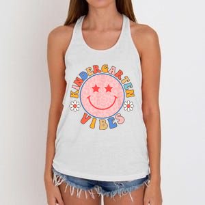 Kindergarten Vibes Back To School Funny Teacher Student Women's Knotted Racerback Tank