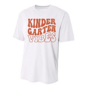 Kindergarten Vibes Back To School Teacher Girl Boy Performance Sprint T-Shirt