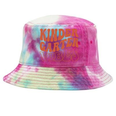 Kindergarten Vibes Back To School Teacher Tie-Dyed Bucket Hat