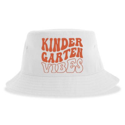 Kindergarten Vibes Back To School Teacher Sustainable Bucket Hat