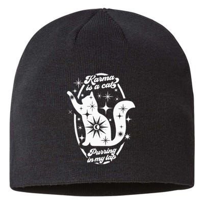 Karma Vibes Cat Lover's Companion Sustainable Beanie