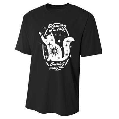 Karma Vibes Cat Lover's Companion Performance Sprint T-Shirt