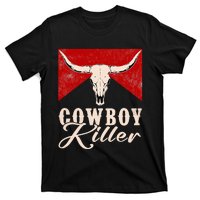 Killers Vintage Cowboy Western Rodeo Bull Skull T-Shirt