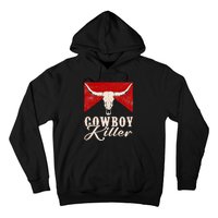 Killers Vintage Cowboy Western Rodeo Bull Skull Hoodie