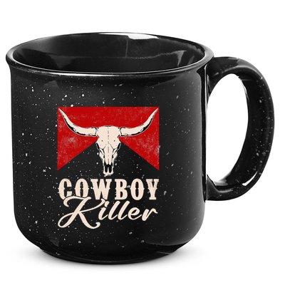 Killers Vintage Cowboy Western Rodeo Bull Skull 15oz Campfire Ceramic Mug