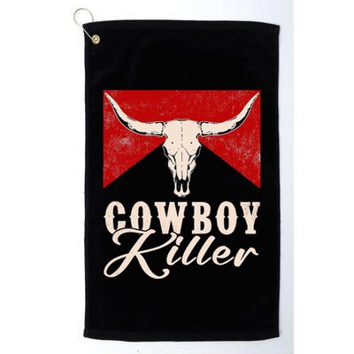 Killers Vintage Cowboy Western Rodeo Bull Skull Golf Towel