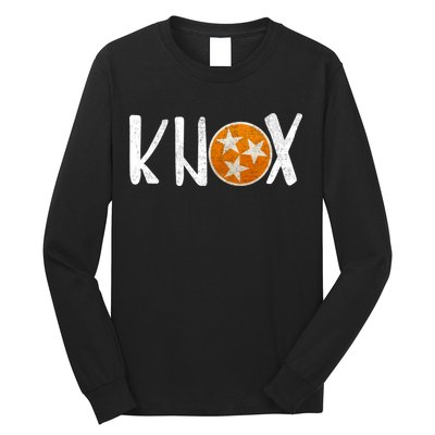 Knox Vintage Distressed Knoxville Tennessee Fan Football Long Sleeve Shirt