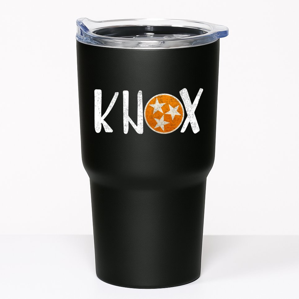 Knox Vintage Distressed Knoxville Tennessee Fan Football Tumbler
