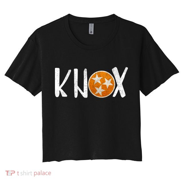 Knox Vintage Distressed Knoxville Tennessee Fan Football Crop Top