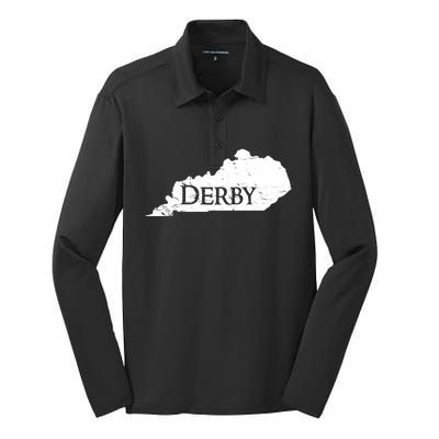 Kentucky Vintage Derby State Of Kentucky Horse Race Gift Silk Touch Performance Long Sleeve Polo