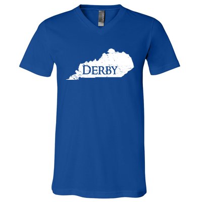 Kentucky Vintage Derby State Of Kentucky Horse Race Gift V-Neck T-Shirt