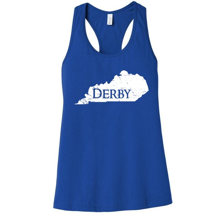 Kentucky Vintage Derby State Of Kentucky Horse Race Gift Women's Racerback Tank