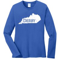 Kentucky Vintage Derby State Of Kentucky Horse Race Gift Ladies Long Sleeve Shirt