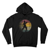 Karate Vintage Distressed Retro Silhouette 70s 80s Hoodie