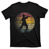 Karate Vintage Distressed Retro Silhouette 70s 80s T-Shirt