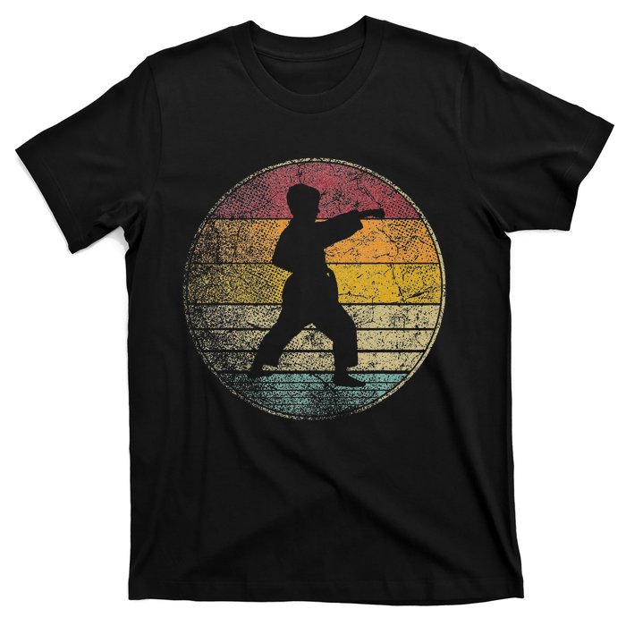 Karate Vintage Distressed Retro Silhouette 70s 80s T-Shirt