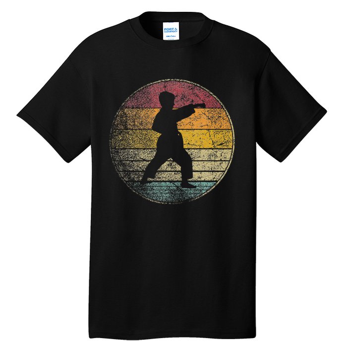 Karate Vintage Distressed Retro Silhouette 70s 80s Tall T-Shirt