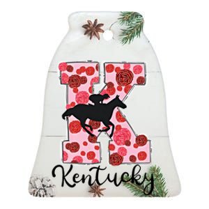 Kentucky Vibes Derby Horse Racing Horse Racing Ceramic Bell Ornament