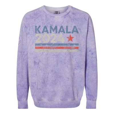 Kamala Vote For 2024 President Kamalaharris Gift Colorblast Crewneck Sweatshirt