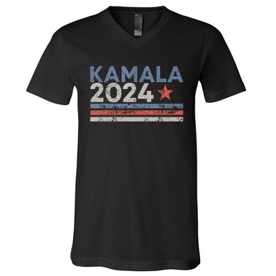 Kamala Vote For 2024 President Kamalaharris Gift V-Neck T-Shirt