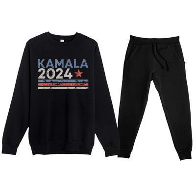 Kamala Vote For 2024 President Kamalaharris Gift Premium Crewneck Sweatsuit Set