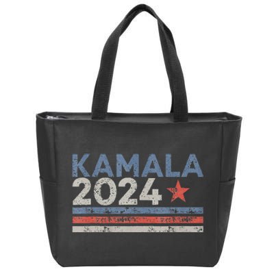 Kamala Vote For 2024 President Kamala Harris Zip Tote Bag