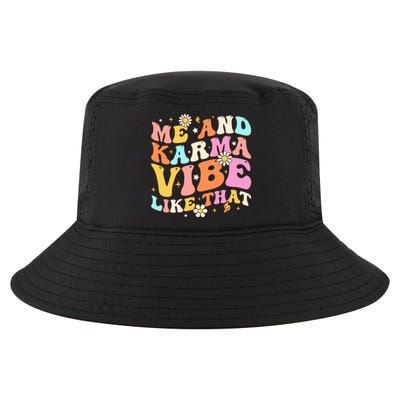 Karma Vibe Groovy Lover Funny Hippie Boho Cool Comfort Performance Bucket Hat