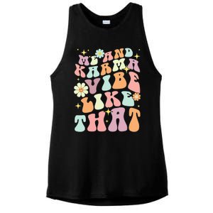 Karma Vibes Groovy Connection Ladies PosiCharge Tri-Blend Wicking Tank