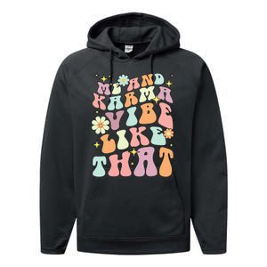 Karma Vibes Groovy Connection Performance Fleece Hoodie