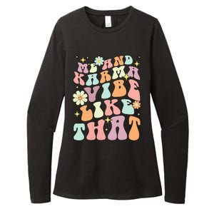 Karma Vibes Groovy Connection Womens CVC Long Sleeve Shirt