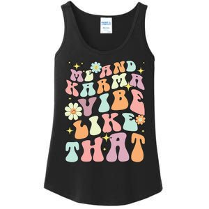 Karma Vibes Groovy Connection Ladies Essential Tank