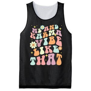 Karma Vibes Groovy Connection Mesh Reversible Basketball Jersey Tank