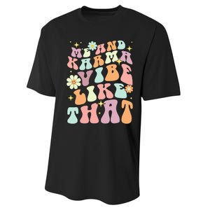 Karma Vibes Groovy Connection Performance Sprint T-Shirt