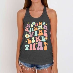 Karma Vibes Groovy Connection Women's Knotted Racerback Tank