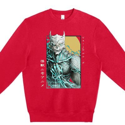 Kaiju Vintage Japanese Monster No. 8 Premium Crewneck Sweatshirt