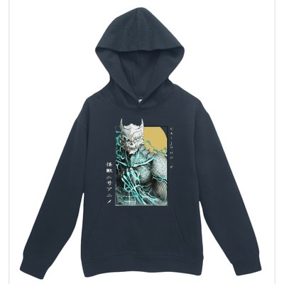 Kaiju Vintage Japanese Monster No. 8 Urban Pullover Hoodie