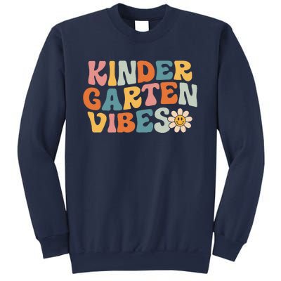 Kindergarten Vibes Kinder Crew Retro First Day Of School Sweatshirt